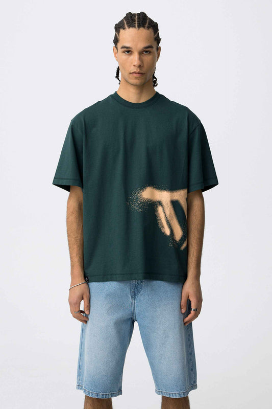 EDDIE GREEN BOXY FIT T-SHIRT