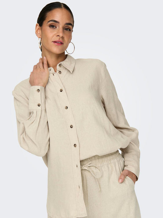 SAY LINEN LOOSE SHIRT - BEST CLOTHES