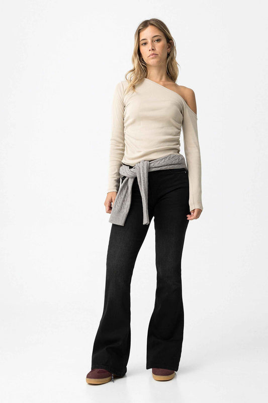 BELLA BLACK FLARE JEANS - BEST CLOTHES