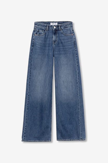 CHARLIE WIDE DARK BLUE JEANS