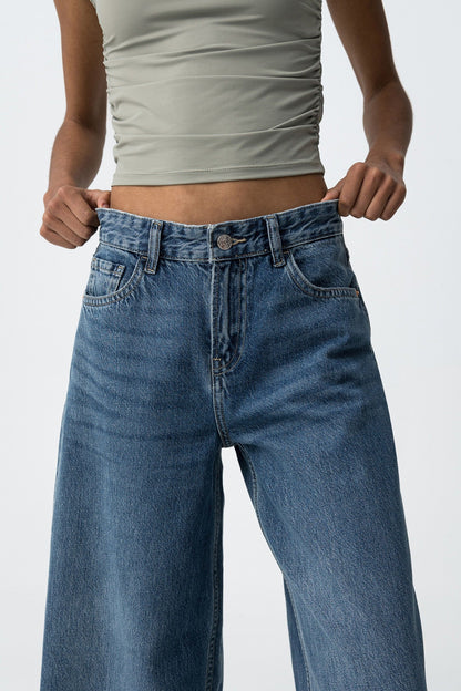 CHARLIE WIDE DARK BLUE JEANS