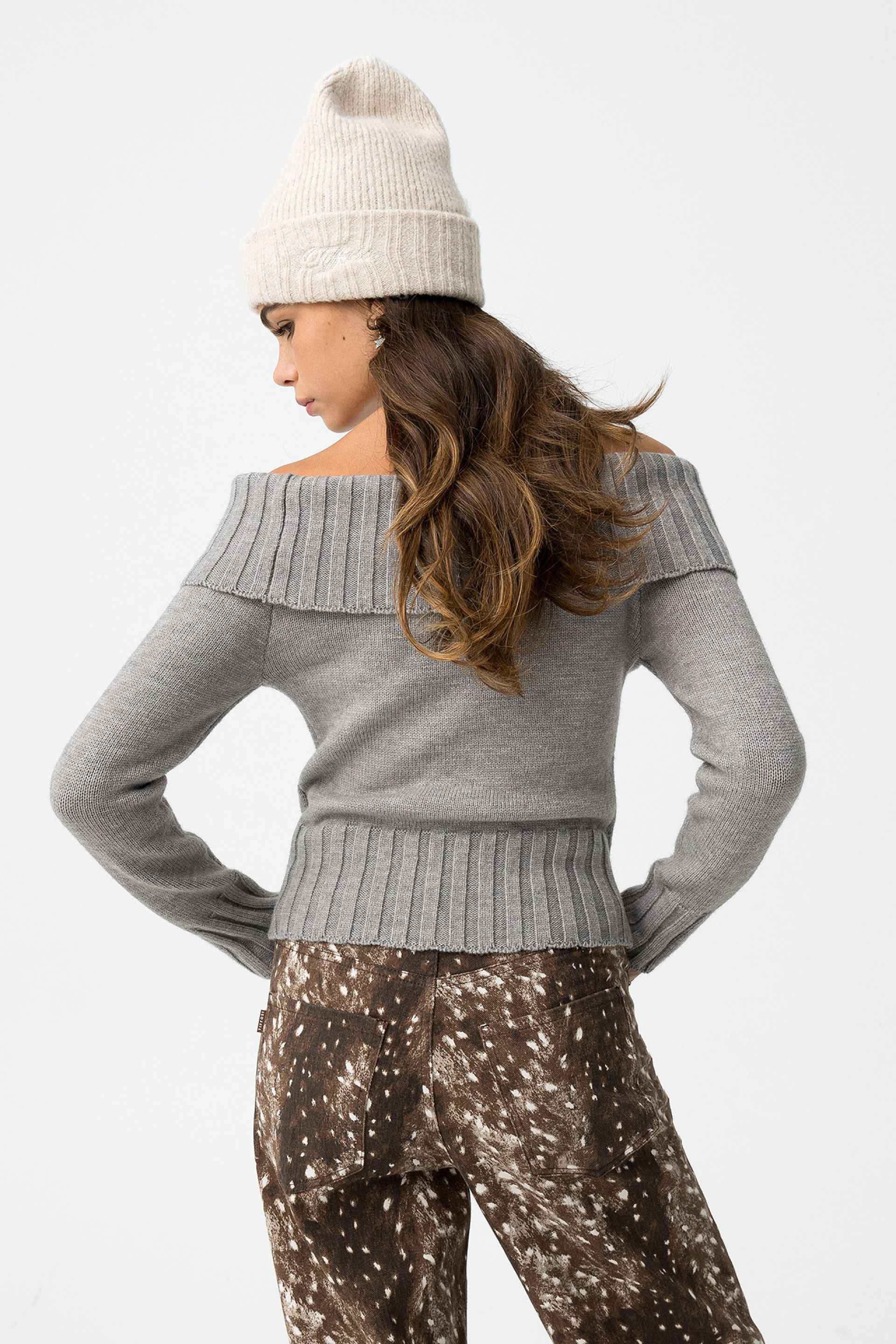 CAVERN OFF-SHOULDER SWEATER - BEST CLOTHES