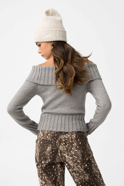 CAVERN OFF-SHOULDER SWEATER - BEST CLOTHES