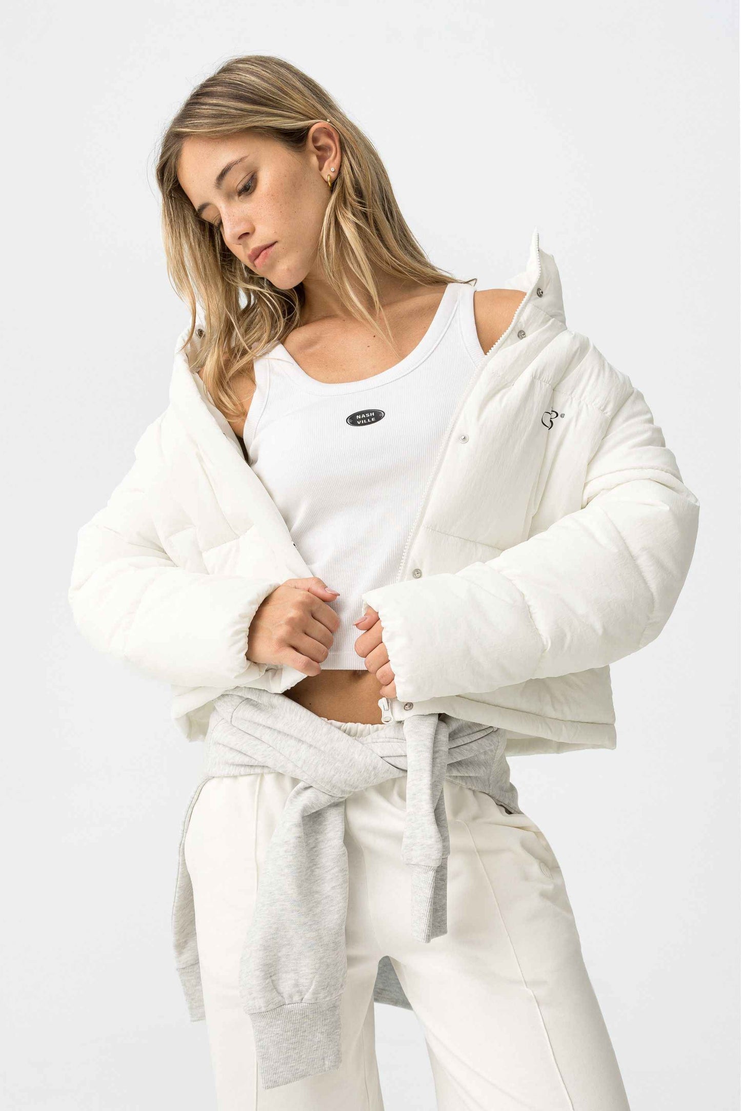 COCKATOO WHITE PUFFER JACKET - BEST CLOTHES