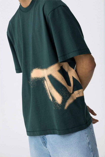 EDDIE GREEN BOXY FIT T-SHIRT