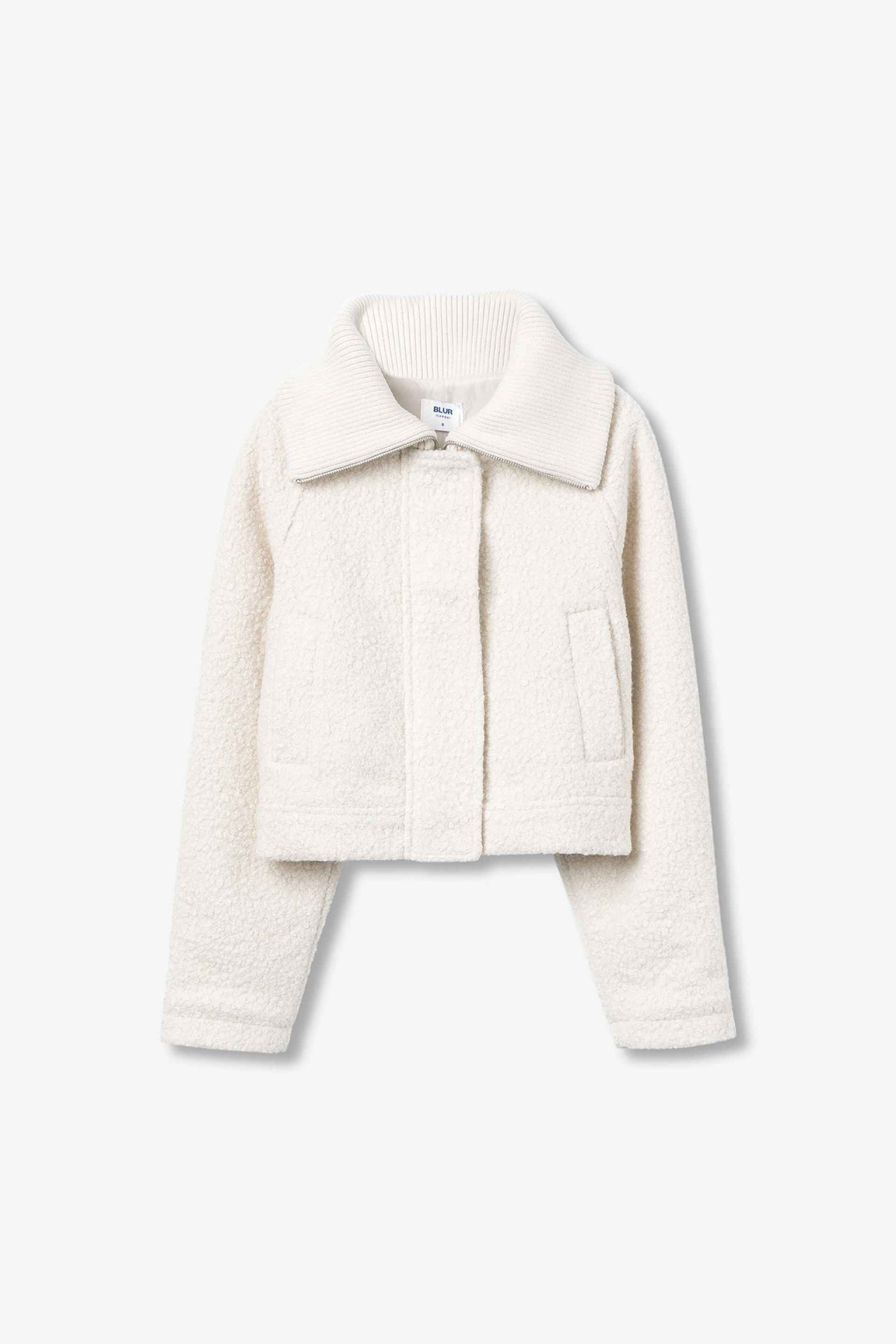 HAZEL WHITE BOUCLÉ JACKET - BEST CLOTHES