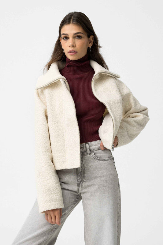 HAZEL WHITE BOUCLÉ JACKET - BEST CLOTHES