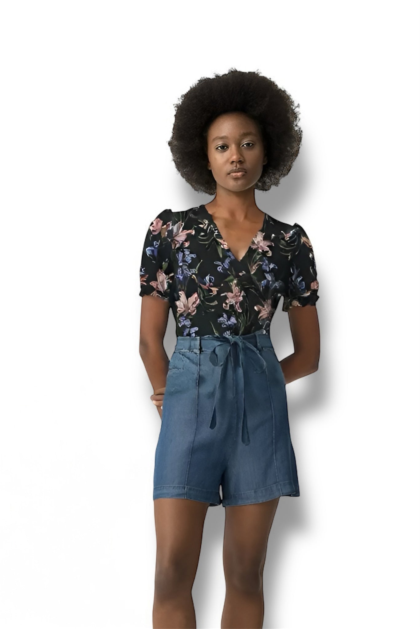 NOVA LUX SS BLAIR TOP AOP - BEST CLOTHES