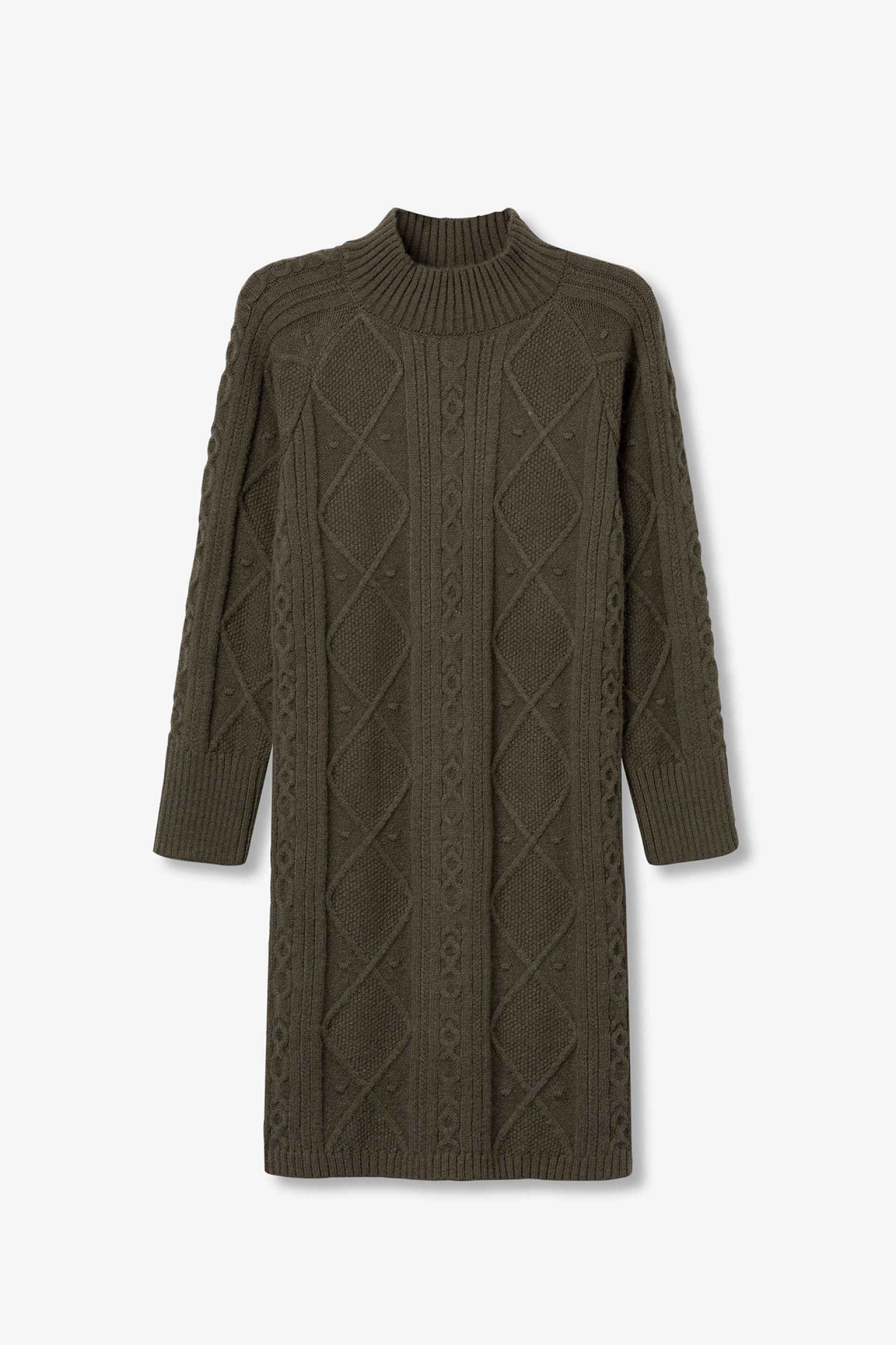 MARIJIN KABELSTICKAD KLÄNNING - BEST CLOTHES