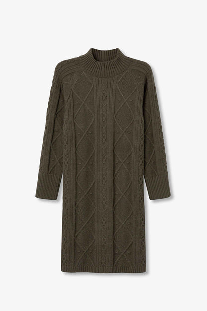 MARIJIN KABELSTICKAD KLÄNNING - BEST CLOTHES