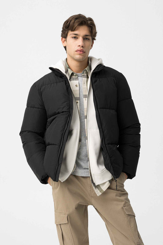 QUILTAD HERRJACKA PARKER