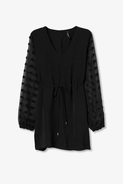 PAULA LACE SLEEVE TUNIC DRESS - BEST CLOTHES