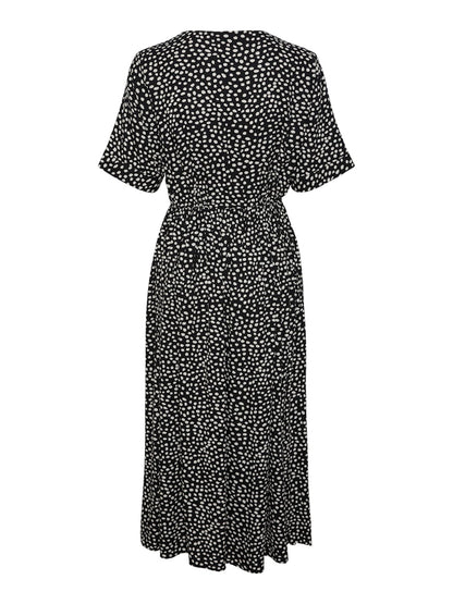 TALA SS STRING TIE MIDI DRESS