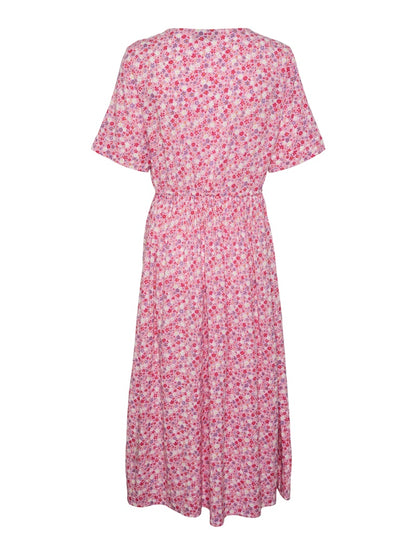 TALA SS STRING TIE MIDI DRESS