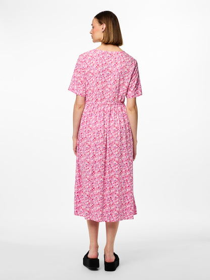 TALA SS STRING TIE MIDI DRESS