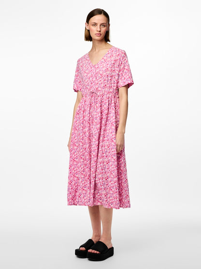TALA SS STRING TIE MIDI DRESS