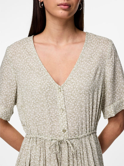 TALA SS STRING TIE MIDI DRESS