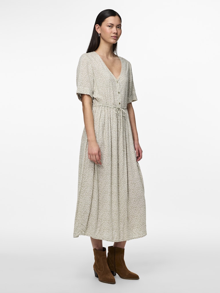 TALA SS STRING TIE MIDI DRESS