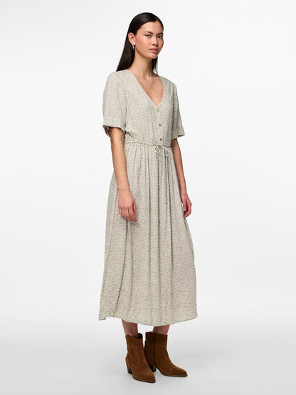 TALA SS STRING TIE MIDI DRESS