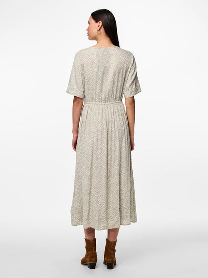 TALA SS STRING TIE MIDI DRESS