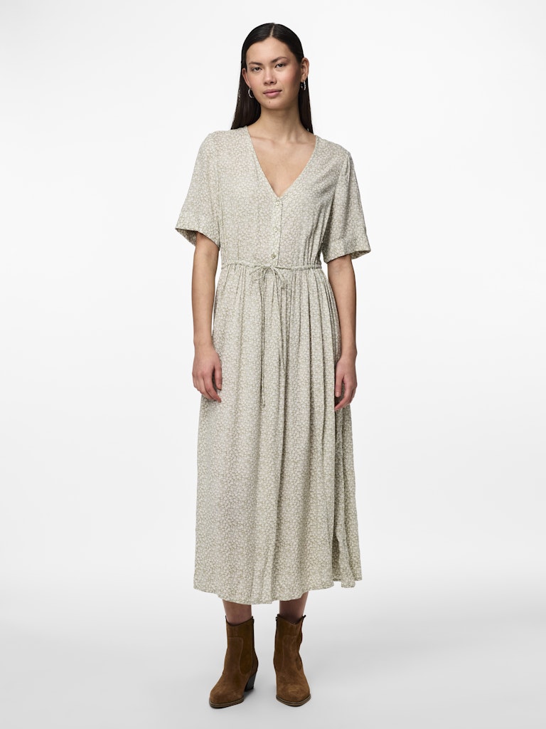 TALA SS STRING TIE MIDI DRESS