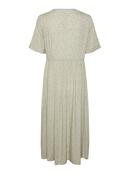 TALA SS STRING TIE MIDI DRESS