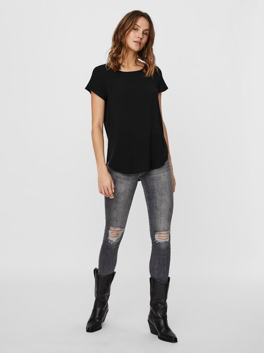 BECCA PLAIN SS TOP - BEST CLOTHES