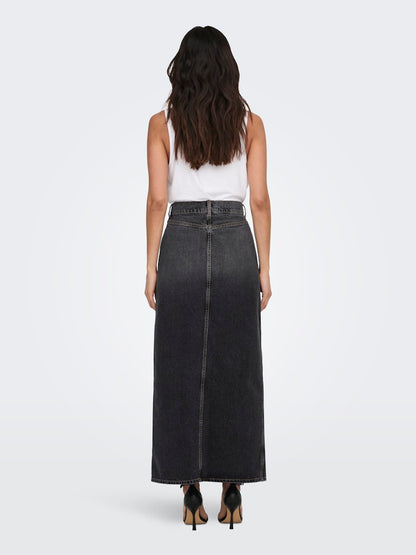 CILLA LONG SLIT SKIRT DNM - BEST CLOTHES