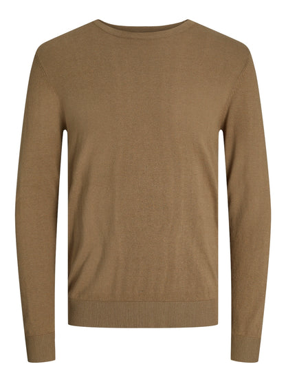 EMIL KNIT CREW NECK - STICKAT HERRTRÖJA - BEST CLOTHES