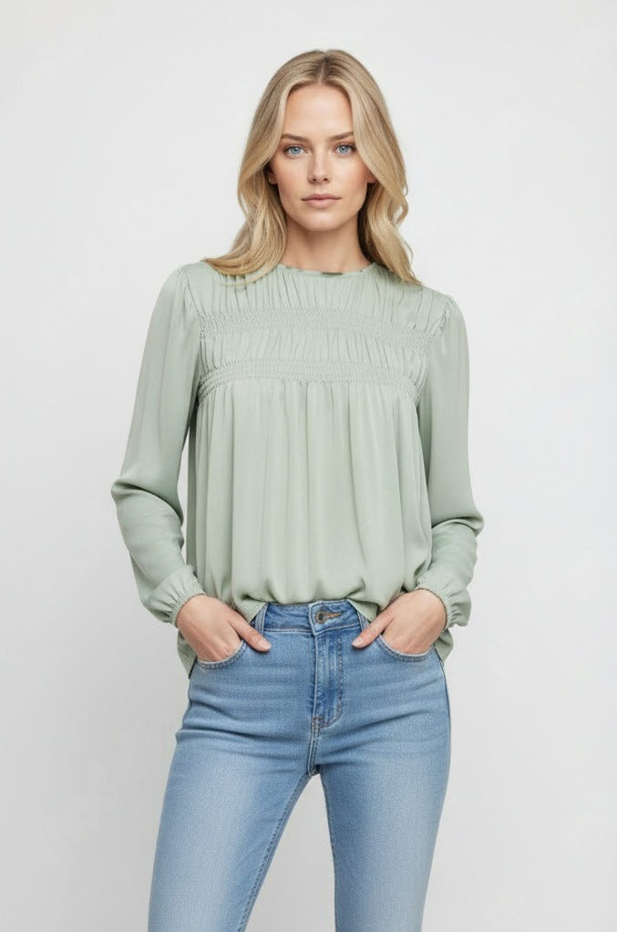 FREE LS SMOCK TOP - BEST CLOTHES