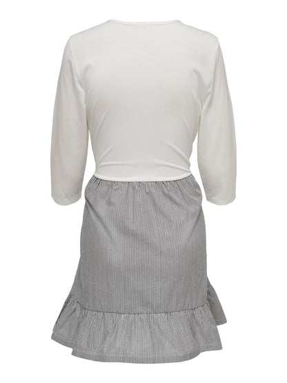 GABRIELLA 3/4 MIX DRESS - BEST CLOTHES