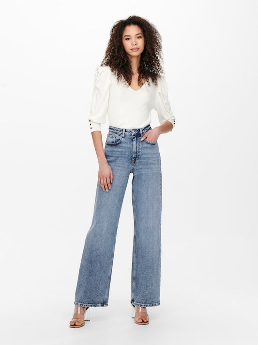 JUICY HW WIDE LEG JEANS 365 - BEST CLOTHES