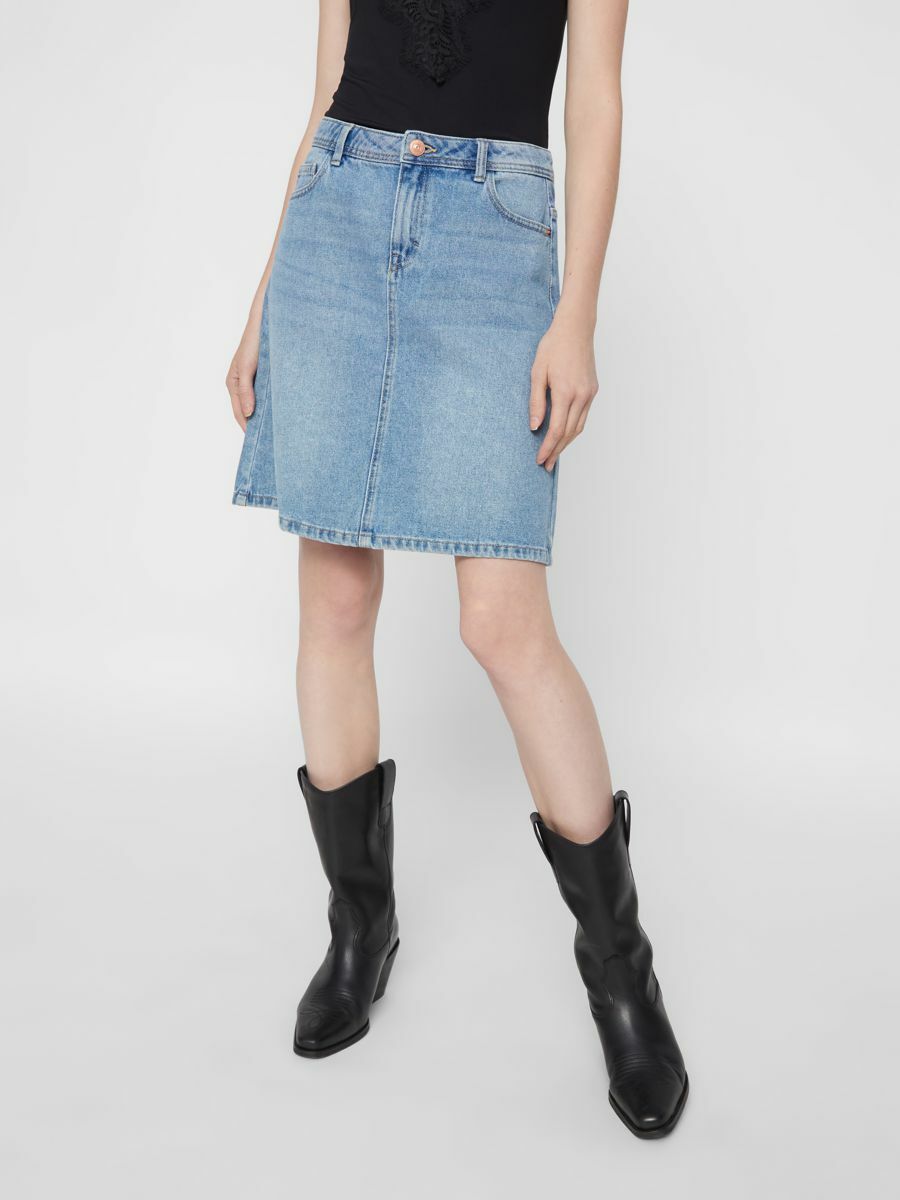 LOU HW DENIM SKIRT - BEST CLOTHES