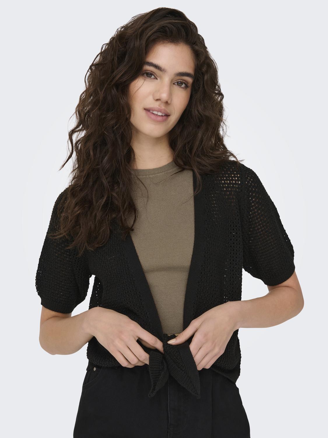 MEHEDI 2/4 SHORT TIE CARDIGAN - BEST CLOTHES