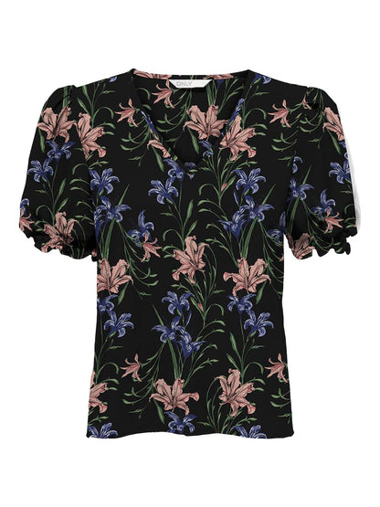 NOVA LUX SS BLAIR TOP AOP - BEST CLOTHES