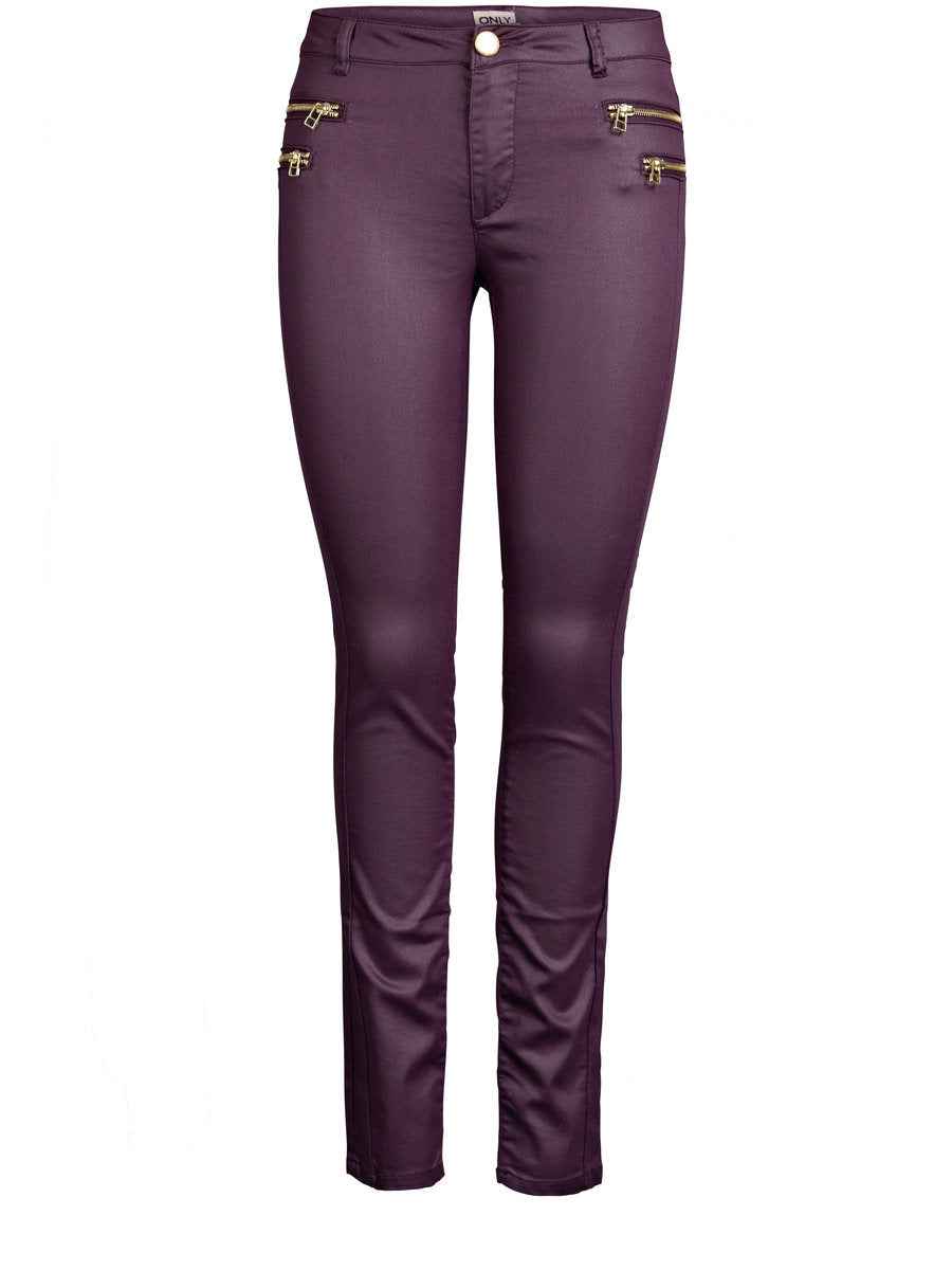 OLIVIA ZIP COATED PANT - BEST CLOTHES