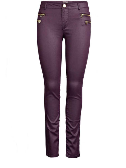 OLIVIA ZIP COATED PANT - BEST CLOTHES