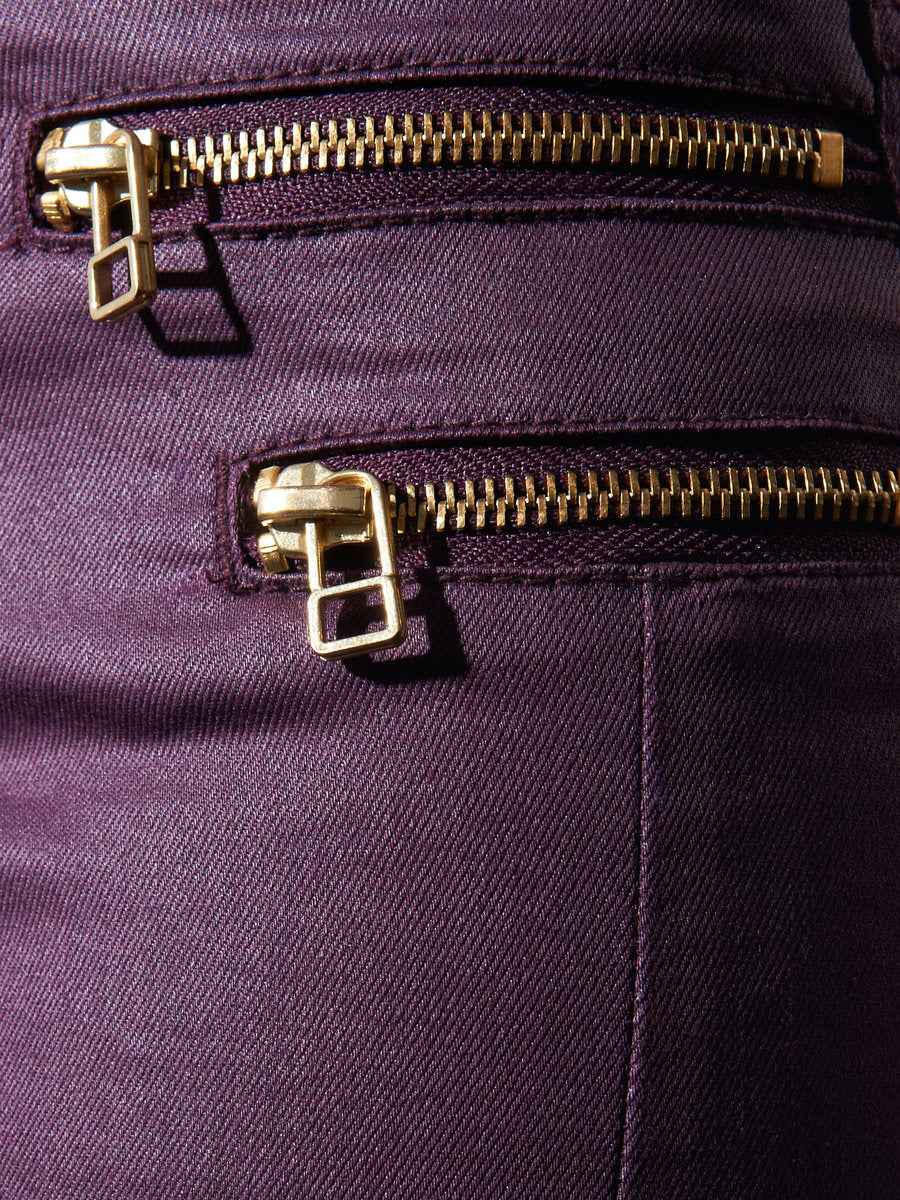 OLIVIA ZIP COATED PANT - BEST CLOTHES