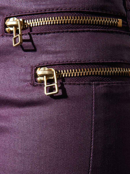 OLIVIA ZIP COATED PANT - BEST CLOTHES