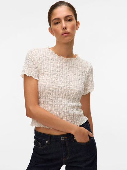 SHELBY SS O-NECK SHORT TOP - BEST CLOTHES