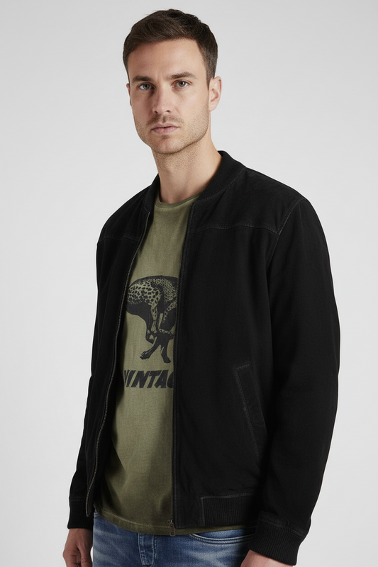 SUEDE BOMBER