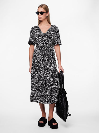 TALA SS STRING TIE MIDI DRESS - BEST CLOTHES