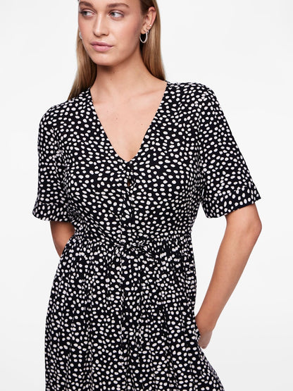 TALA SS STRING TIE MIDI DRESS - BEST CLOTHES