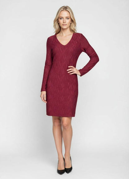 VIVA LS V-NECK DRESS - BEST CLOTHES
